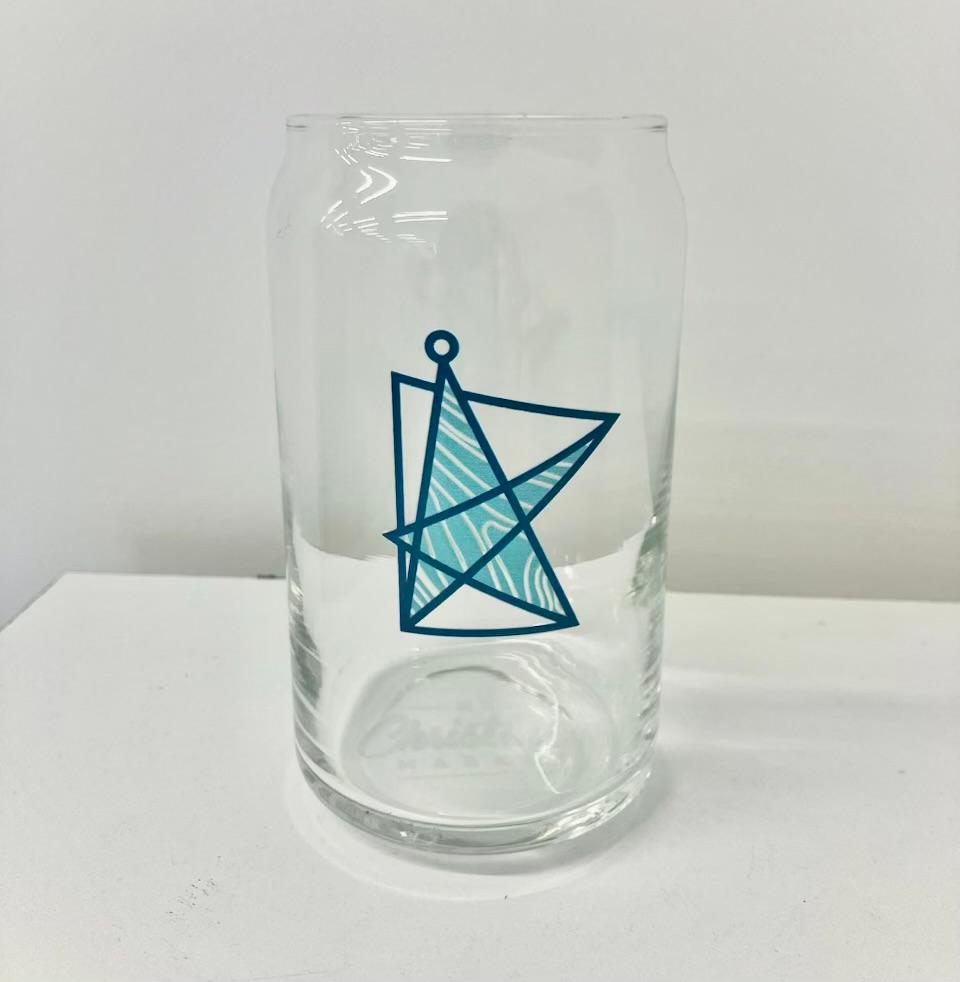 MN Christmas Market Beer Can Glass