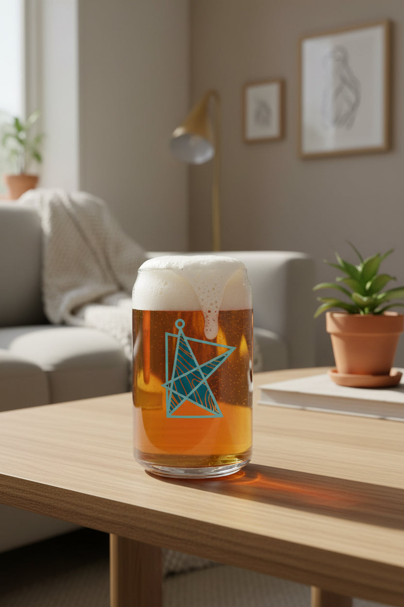 MN Christmas Market can glass with beer || Minnesota Made Gifts